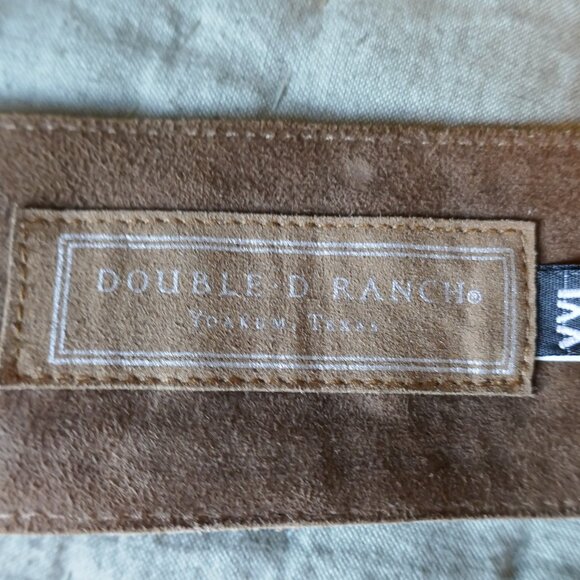 Double D Ranch Leather Belt - Picture 3 of 4